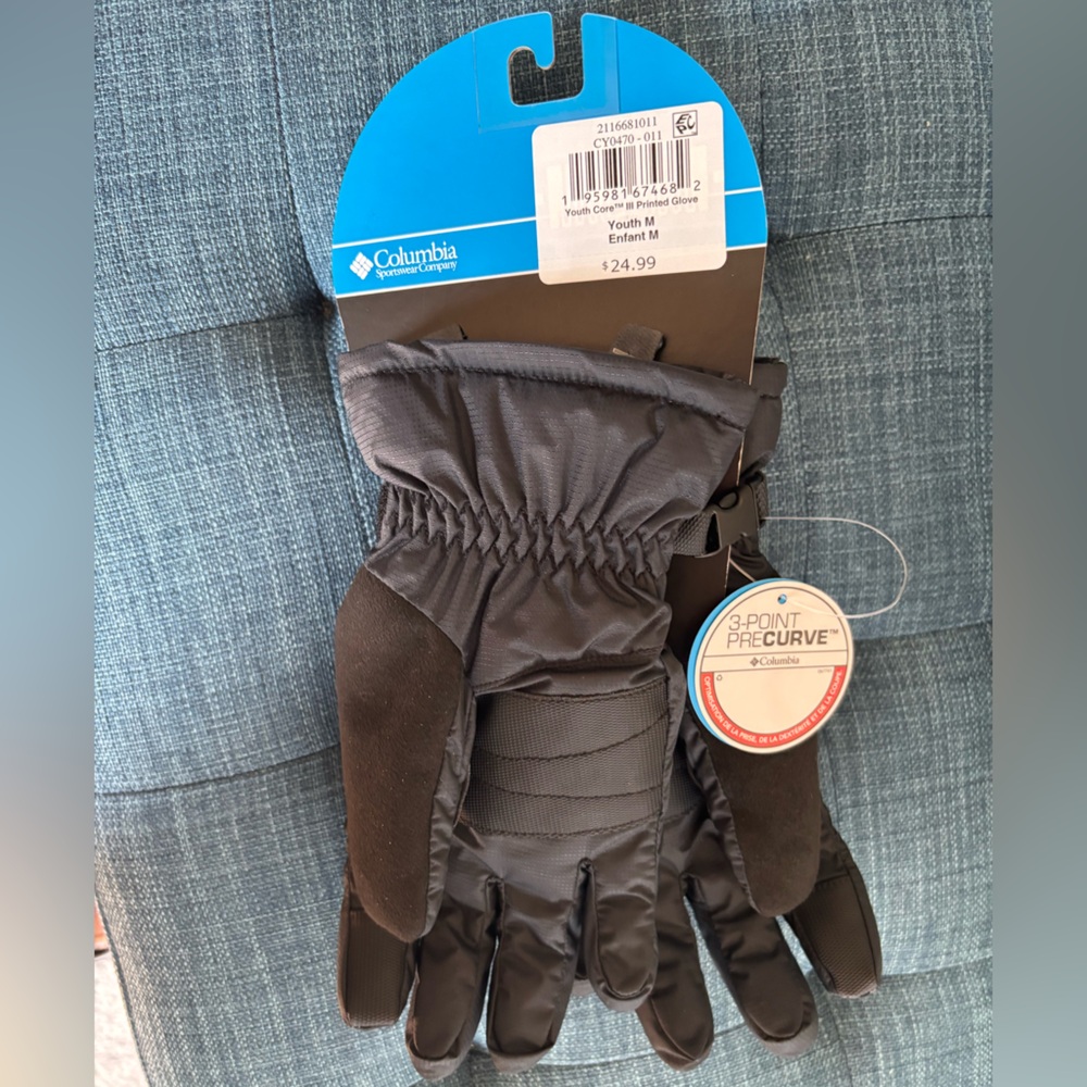 NWT COLUMBIA Core Printed Gloves 🧤-size small and medium- waterproof - Picture 6 of 8